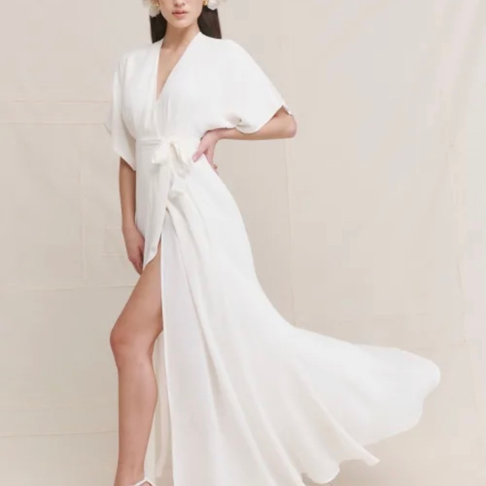 Reformation Winslow Dress in Ivory